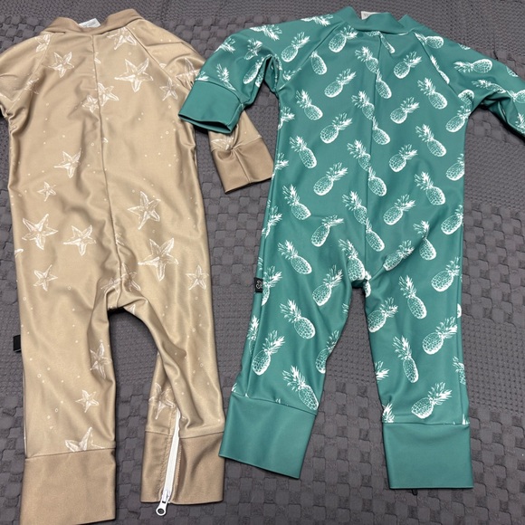 Star and Pineapple Print Baby Rompers - Picture 2 of 2